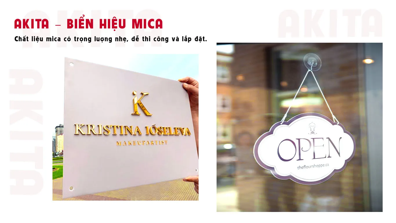 Biển hiệu mica bền và chất lượng tại vũng tàu