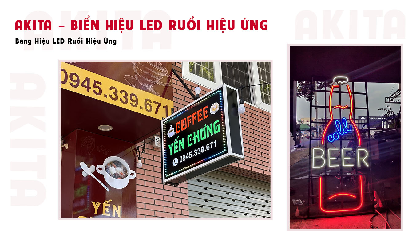 thiết kế thi công bảng hiệu led ruồi hiệu ứng uy tín tại vũng tàu