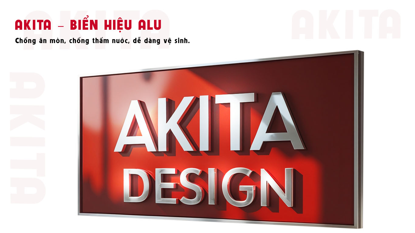 Alu signage design and construction in Vũng Tàu