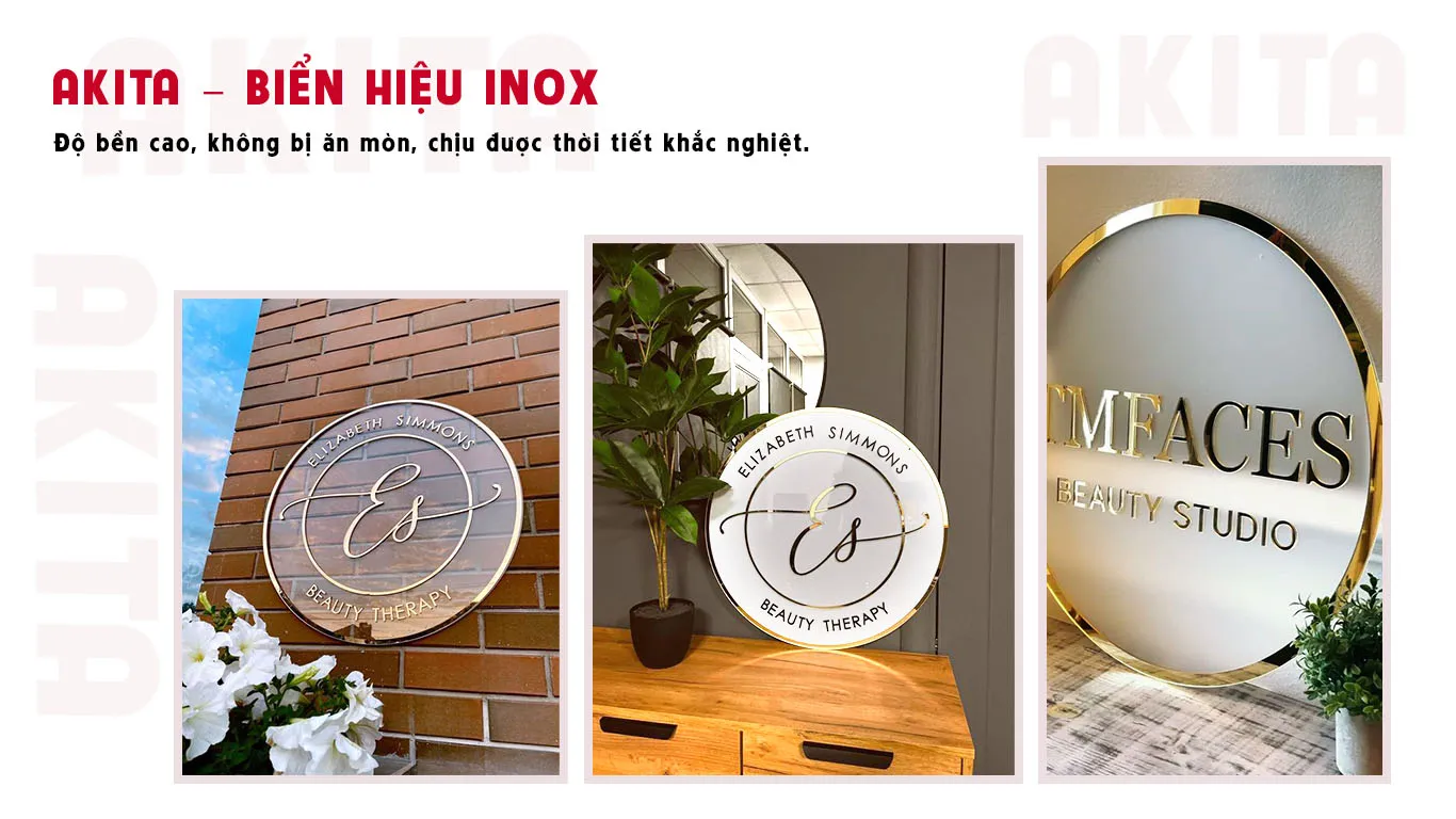 thiết kế thi công biển hiệu inox chất lượng tại vũng tàu