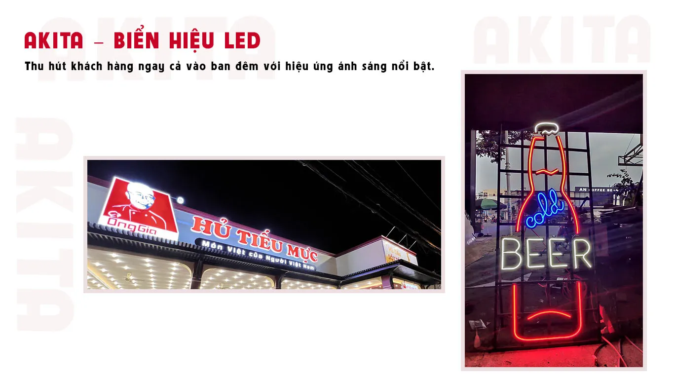 Thiết kế thi công biển hiệu led tại vũng tàu