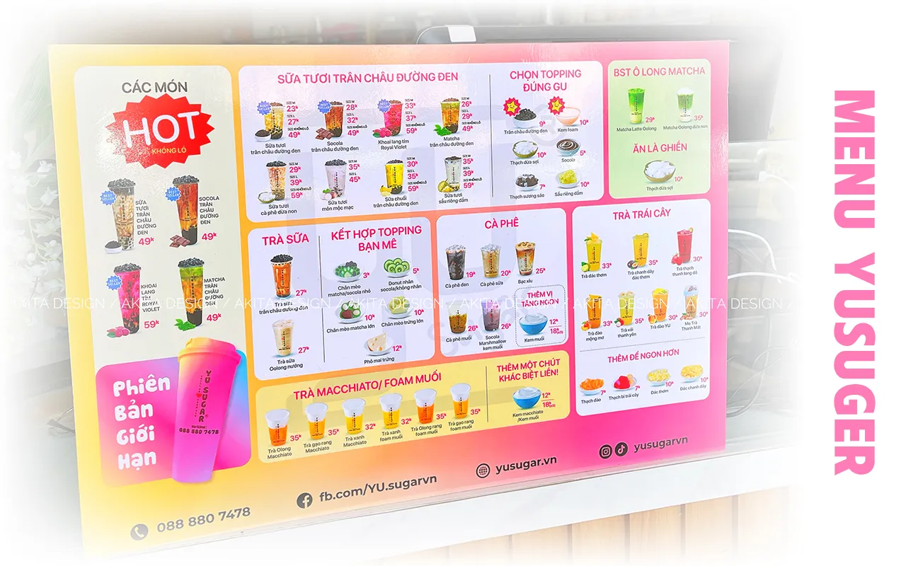 Menu yusugar