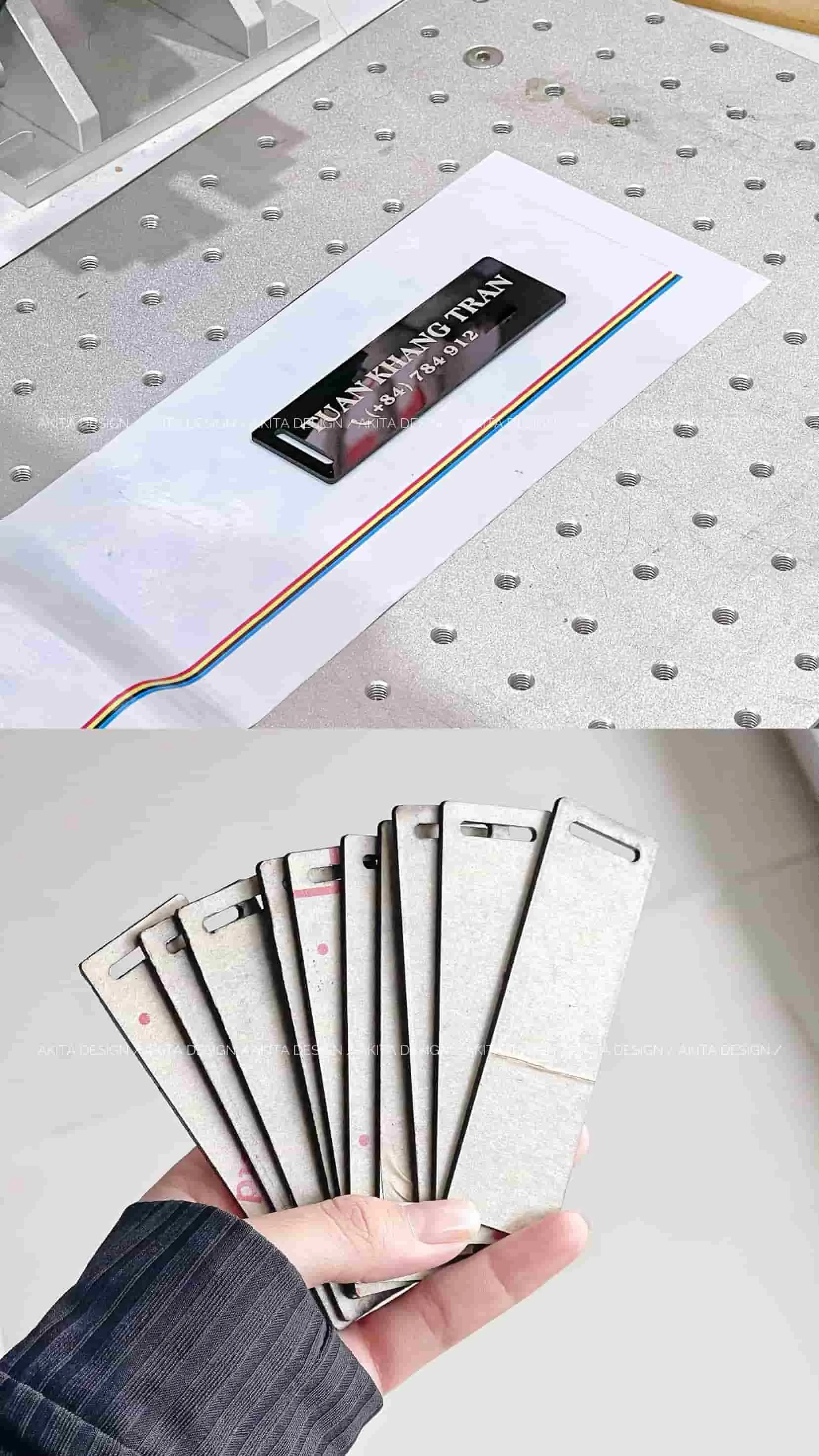 Tem nổi 3d mica đen tại vũng tàu
