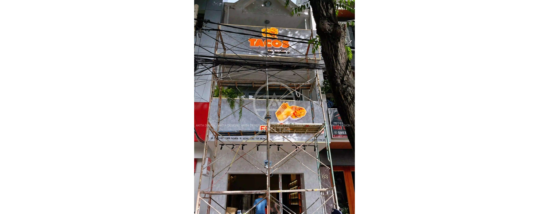 Thi Công Trọn Gói Tiệm Bánh Tacos Express – Không Gian Ấn Tượng, Thu Hút Khách Hàng