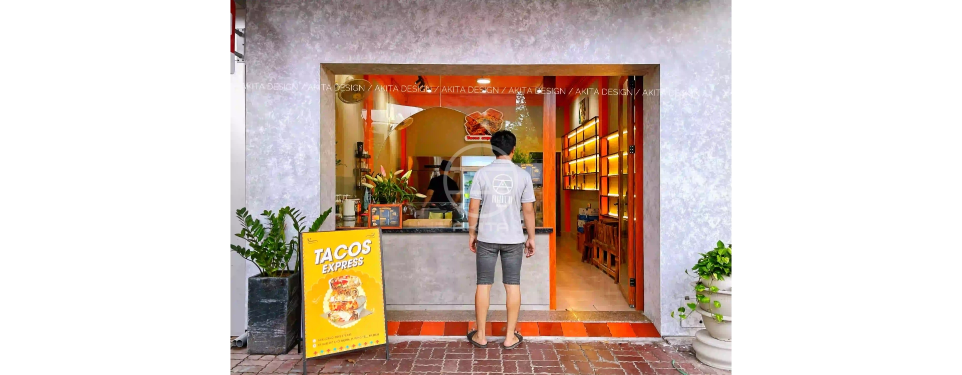 Thi Công Trọn Gói Tiệm Bánh Tacos Express – Không Gian Ấn Tượng, Thu Hút Khách Hàng