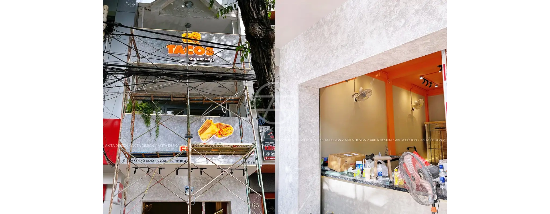 Thi Công Trọn Gói Tiệm Bánh Tacos Express – Không Gian Ấn Tượng, Thu Hút Khách Hàng