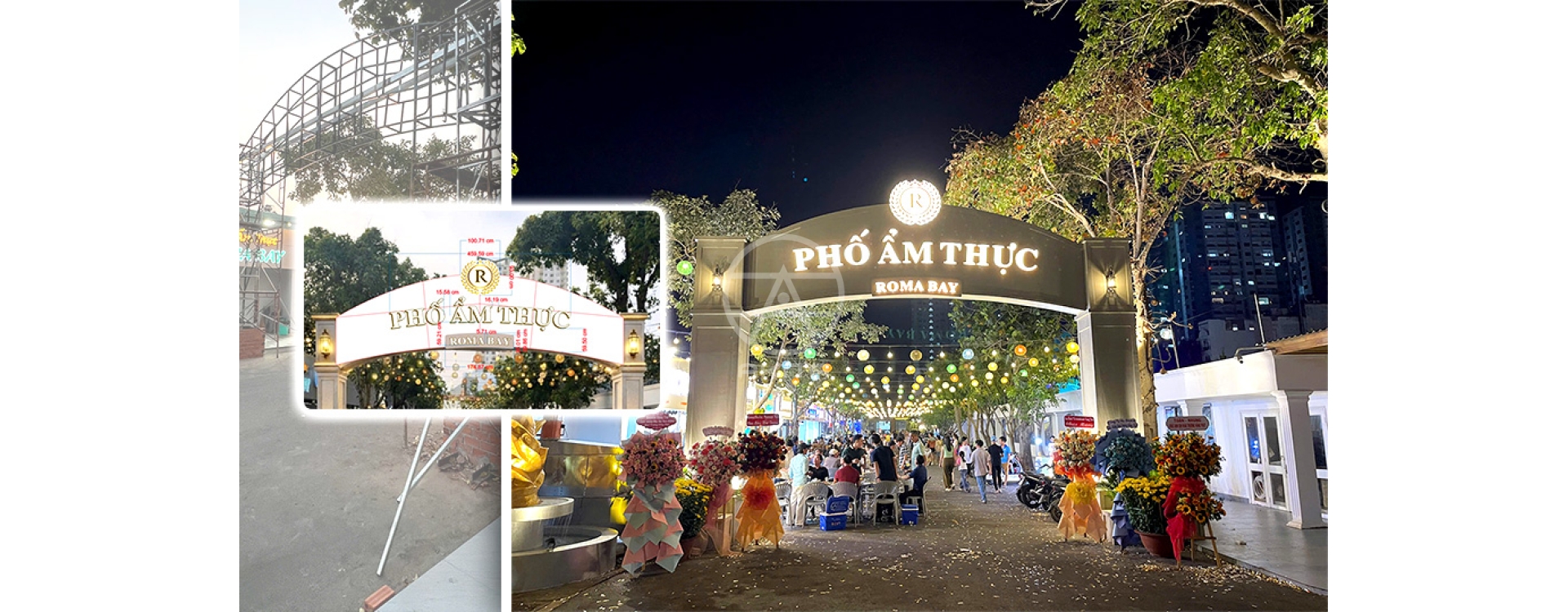 Dự án thi công bảng hiệu & cổng chào ROMA BAY
