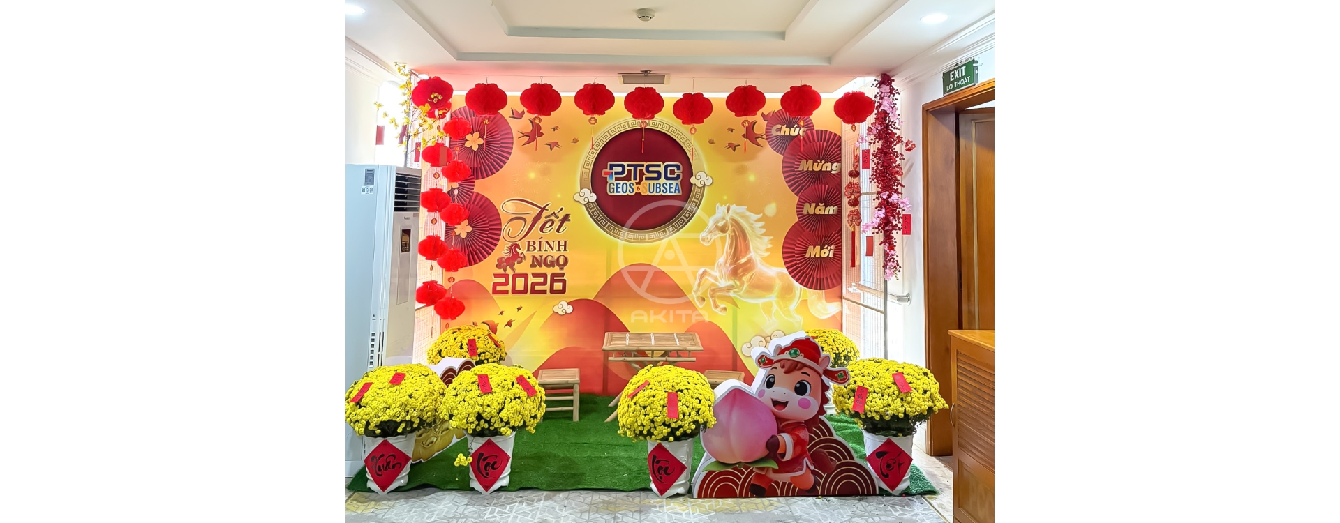 Dự án thi công tiểu cảnh Tết trọn gói cho doanh nghiệp