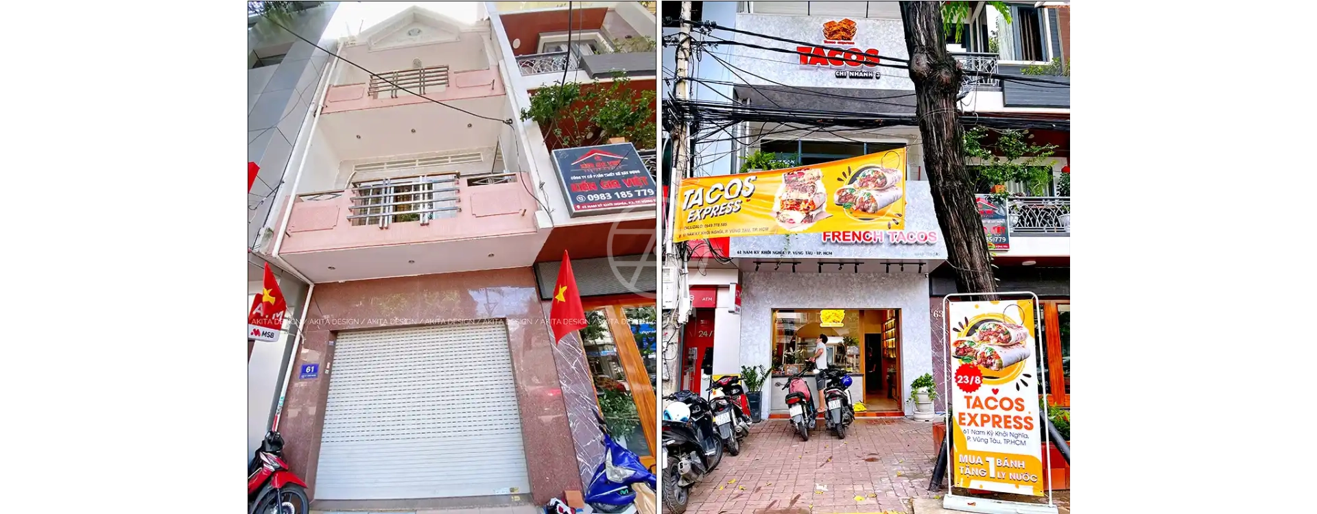 Thi Công Trọn Gói Tiệm Bánh Tacos Express – Không Gian Ấn Tượng, Thu Hút Khách Hàng