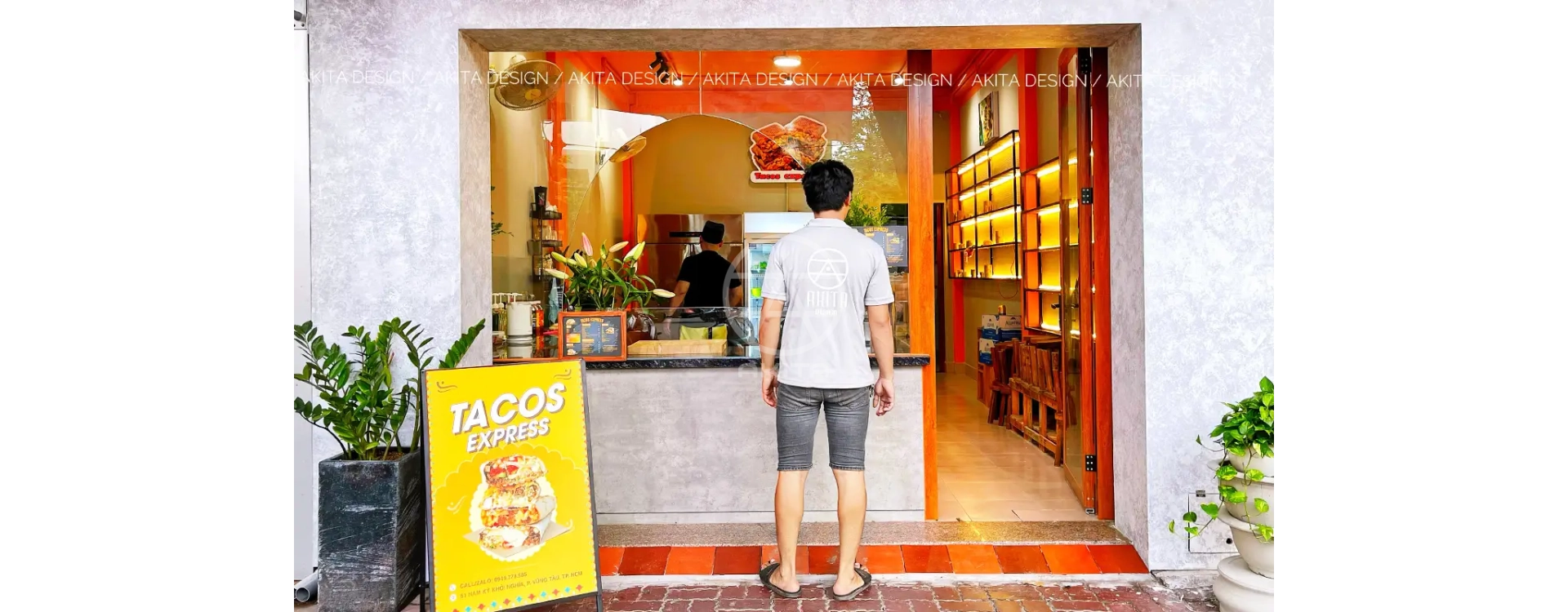 Thi Công Trọn Gói Tiệm Bánh Tacos Express – Không Gian Ấn Tượng, Thu Hút Khách Hàng