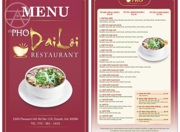 Menu Da Akita - Thiết Kế, Gia Công, Đóng Gói Gửi Đi Mỹ Cho Khách 