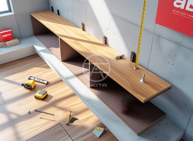 Thiết kế thi công Kệ tường nội thất