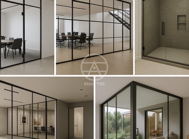 Top 5 mẫu vách kính cường lực được ưa chuộng nhất cho văn phòng ,showroom, nhà ở
